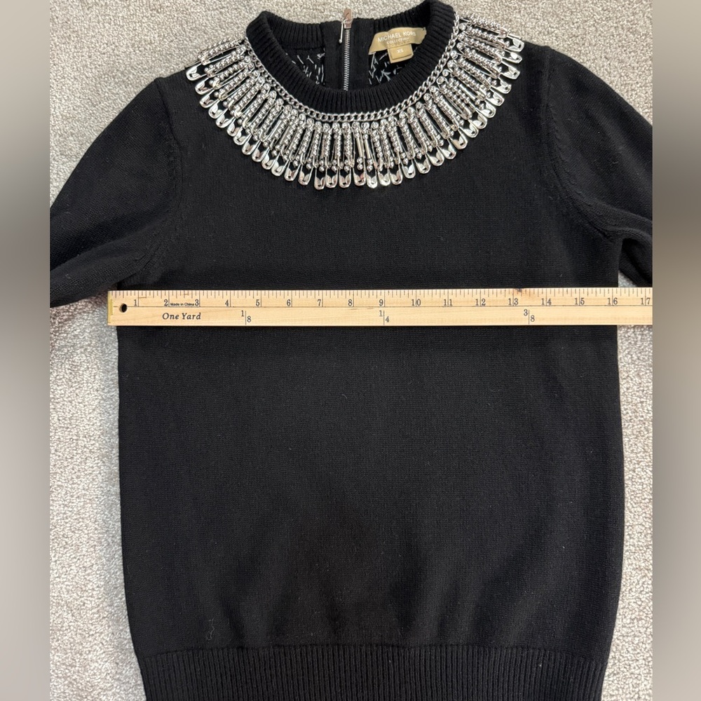 Michael Kors Collection - Stunning Beaded Chainlink Cashmere Sweater - size XS - Picture 7 of 12